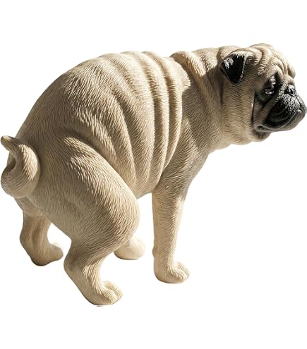 Amazon.co.jp: 犬置物 パグ イタリア陶器 IG-58 : ホーム＆キッチン